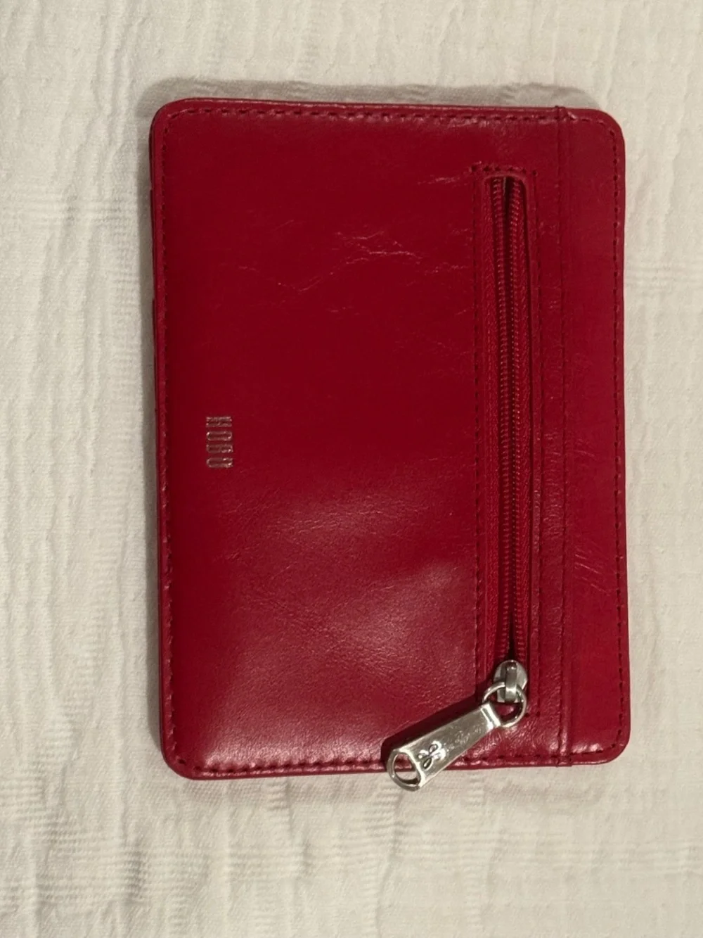 HOBO SABLE Wristlet & Wallet Polished Leather SET with dust bag Claret (RED) NWT